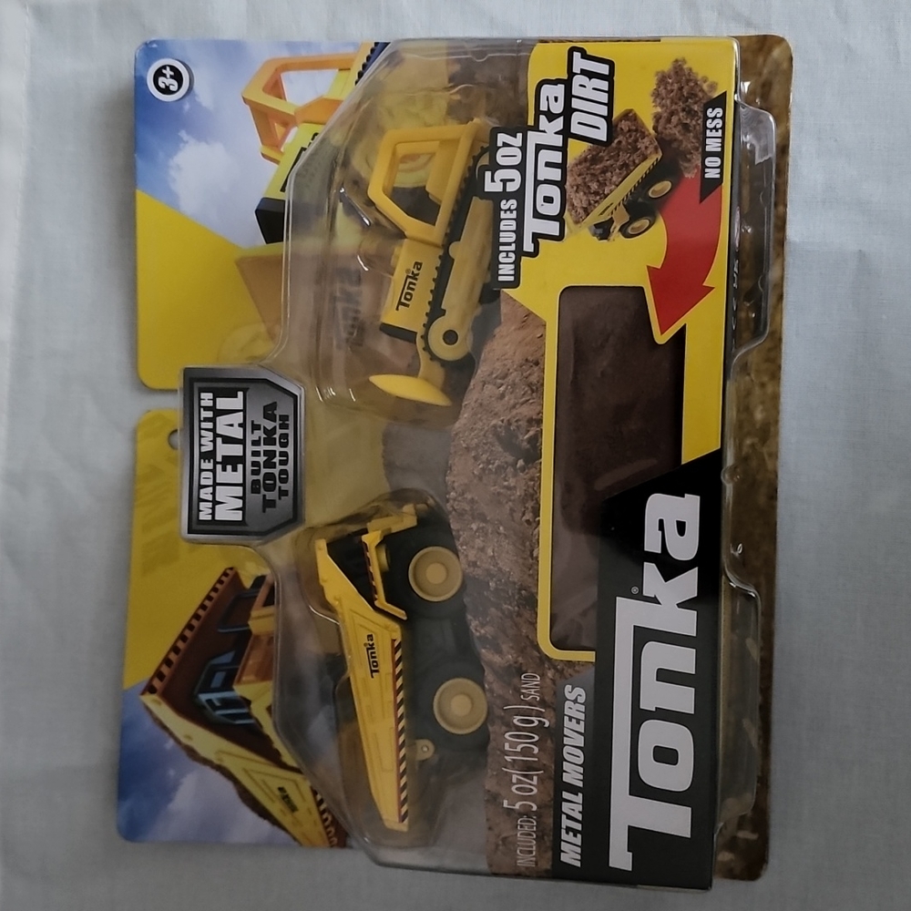 Tonka Mighty Dump & Bulldozer Metal Movers
